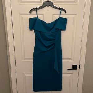 Dillards Formal Midi Blue Dress